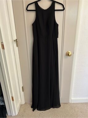 Azazie Black Chiffon Dress